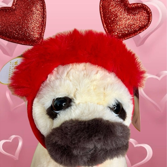 Valentine Pug Bundle 9 Items  w/Juicy Heart Bag and Accessories NEW - Picture 2 of 4